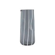 OYOY Living Design Mizu Carafe, tall mouth-blown striped glass, 1 L capacity. Designed in Denmark, perfect with Mizu Glasses.