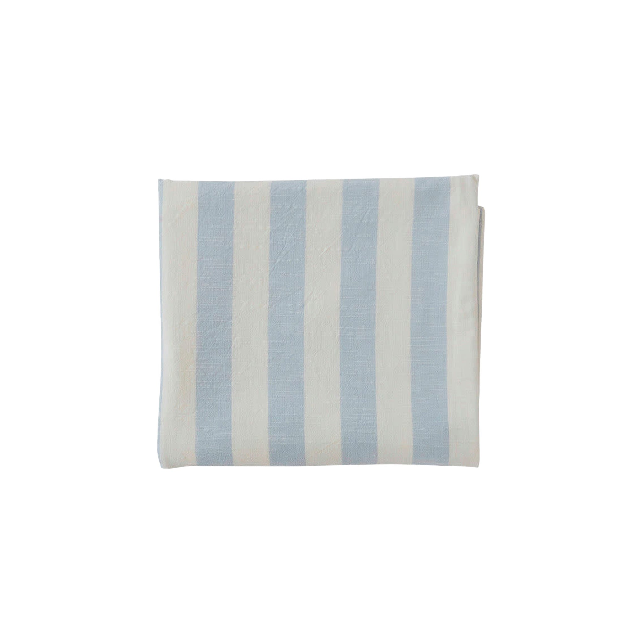 OYOY Living Design Striped Tablecloth in organic cotton with bold striped pattern. Available in multiple colors and sizes (200 × 140 cm or 260 × 140 cm).