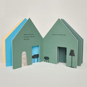 The House with Nobody In It by Jon Klassen oversized children’s board book with die-cut pages and gently spooky illustrated storytelling.