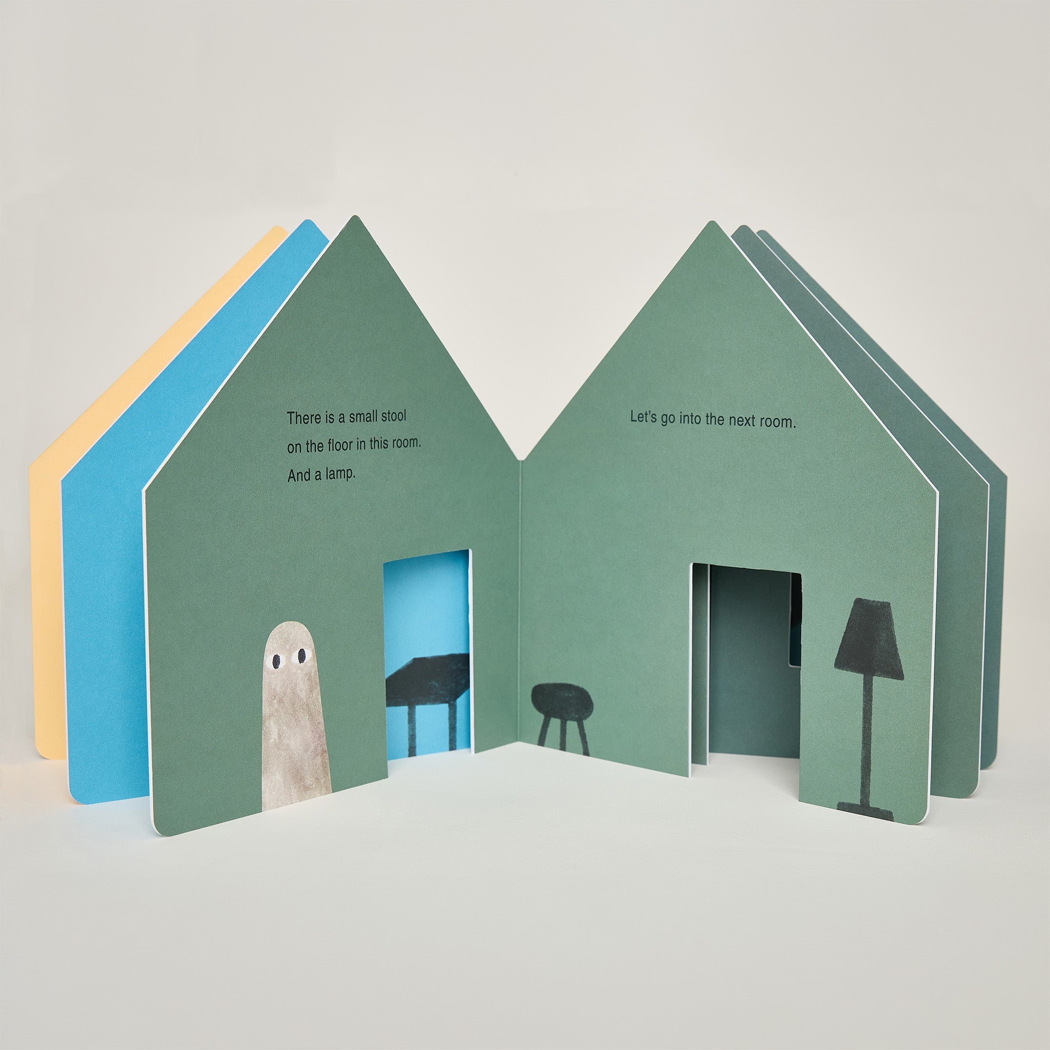The House with Nobody In It by Jon Klassen oversized children’s board book with die-cut pages and gently spooky illustrated storytelling.