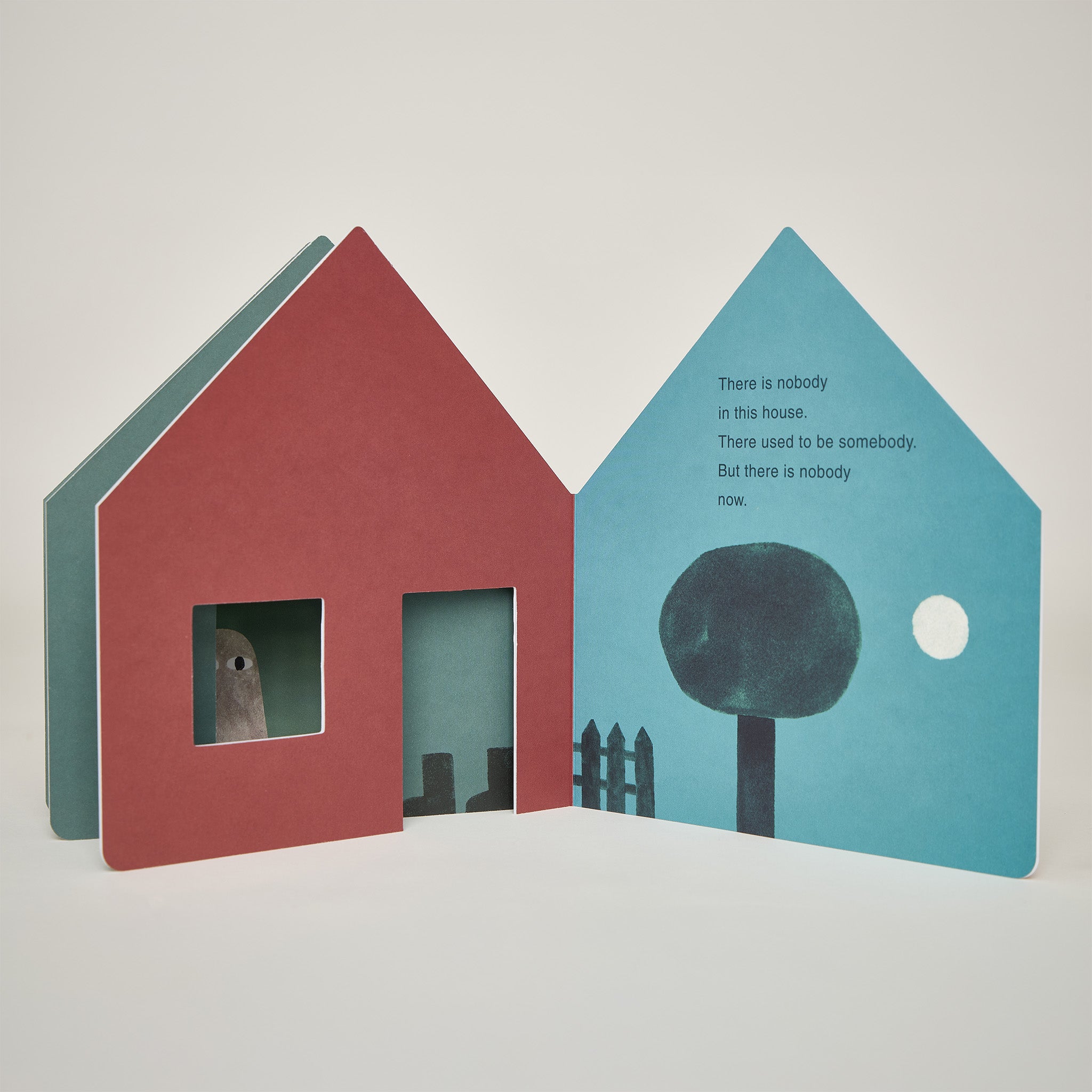 The House with Nobody In It by Jon Klassen oversized children’s board book with die-cut pages and gently spooky illustrated storytelling.