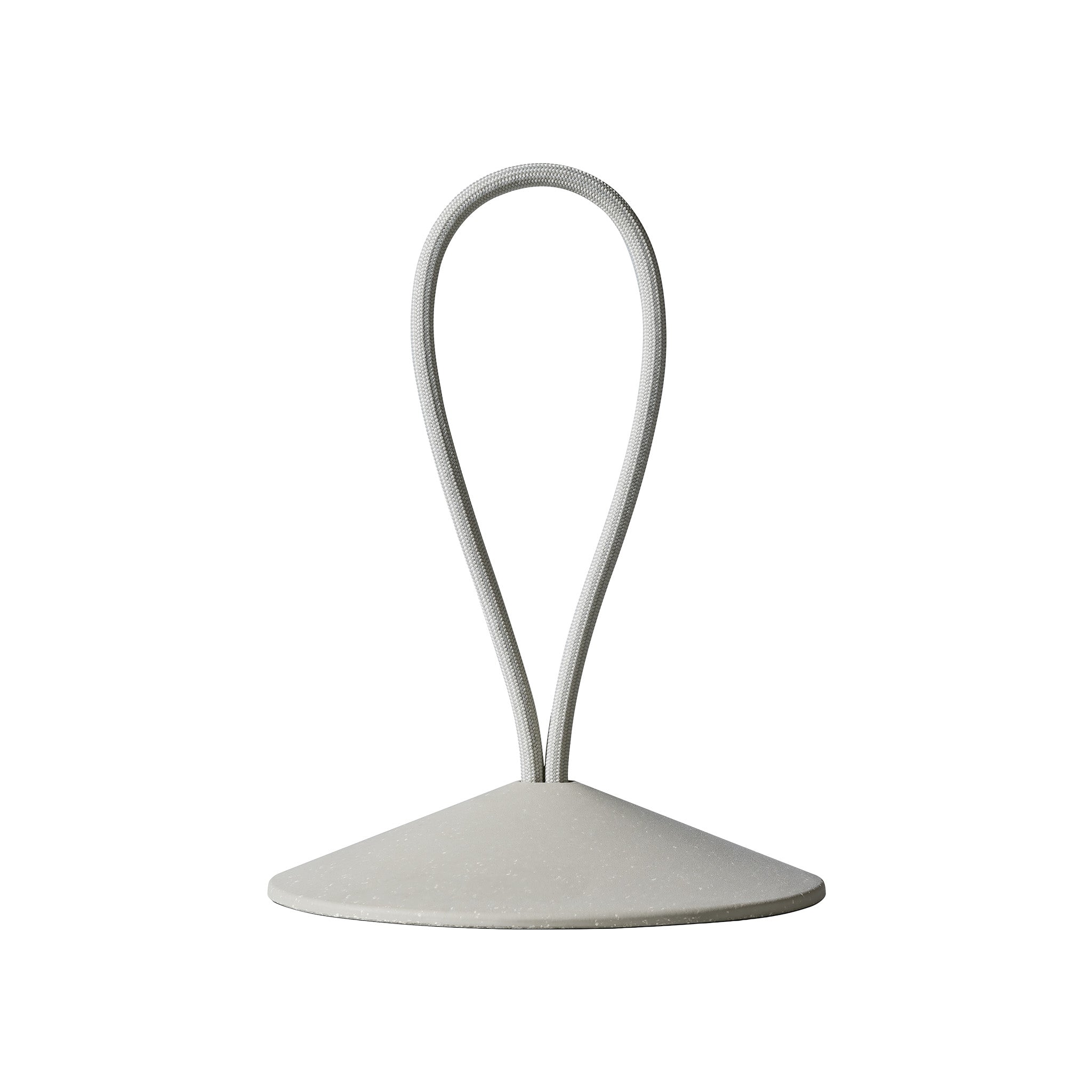 Pidät STOP round speckled rubber doorstop with recycled polyester rope, designed by Studio Gorm and made in Portugal.