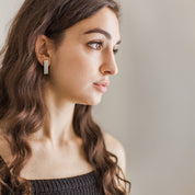 Pinstripe Bar Earrings - Hei-Hey