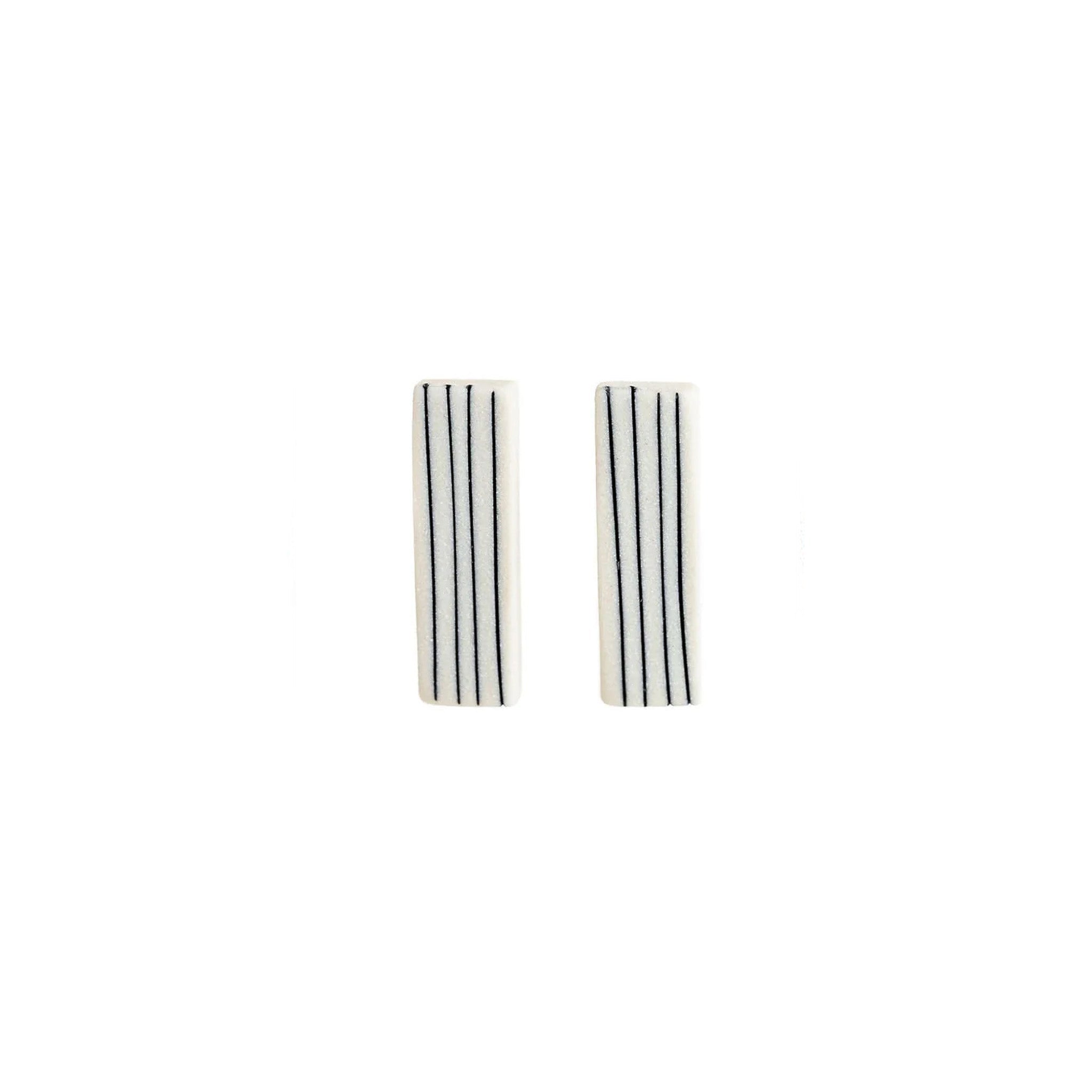 Pinstripe Bar Earrings - Hei-Hey