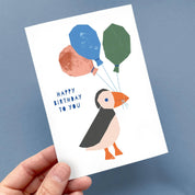 Puffin Birthday Card - Hei-Hey