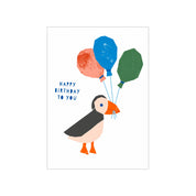 Puffin Birthday Card - Hei-Hey
