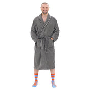 Narrow Stripe Unisex Bathrobe