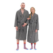 Narrow Stripe Unisex Bathrobe