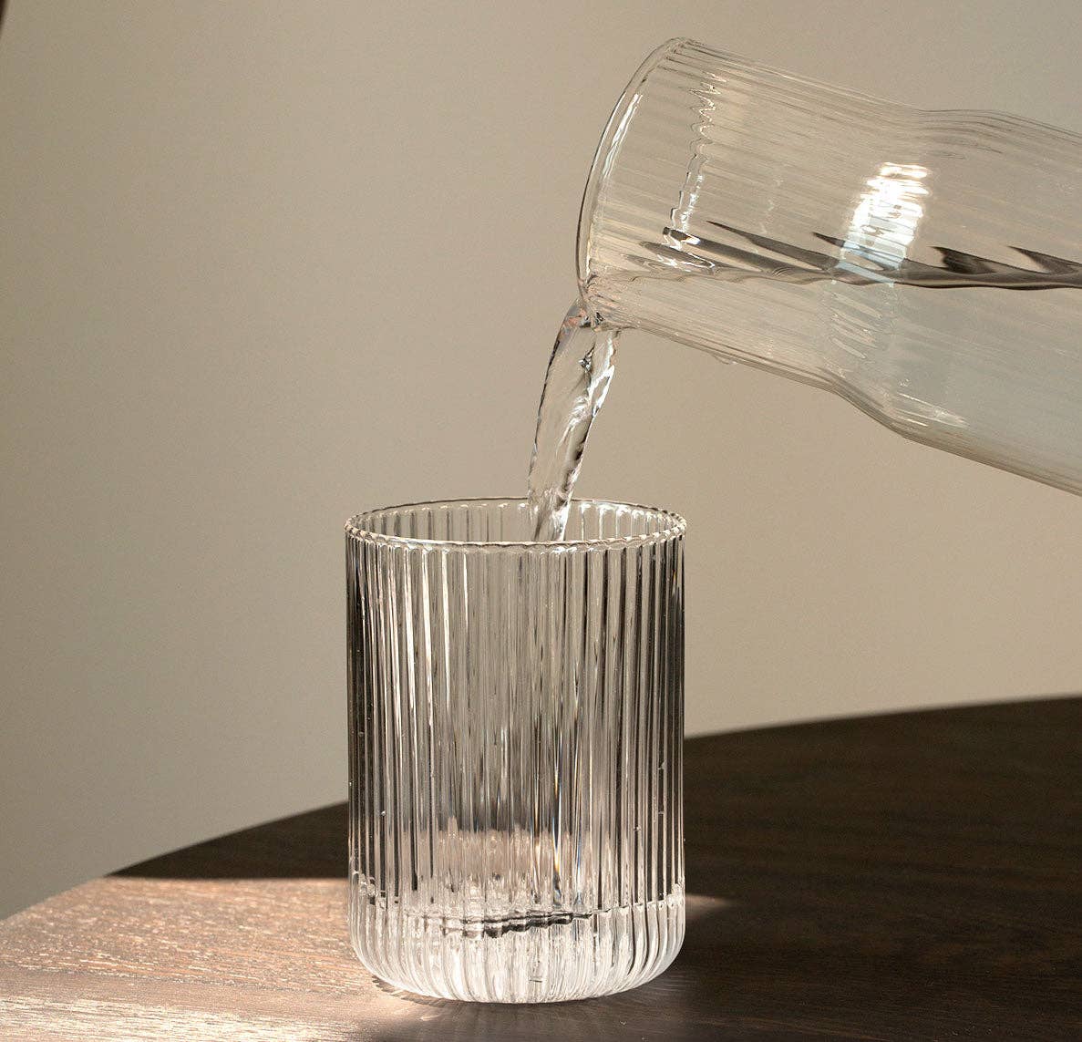 Ribbed Carafe & Tumbler Set - Hei-Hey