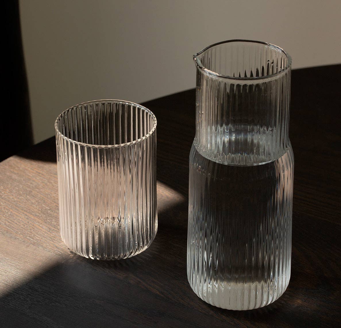 Ribbed Carafe & Tumbler Set - Hei-Hey