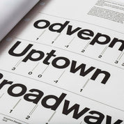NYCTA Graphics Standards Manual featuring Massimo Vignelli and Bob Noorda’s iconic New York City subway graphic design system.