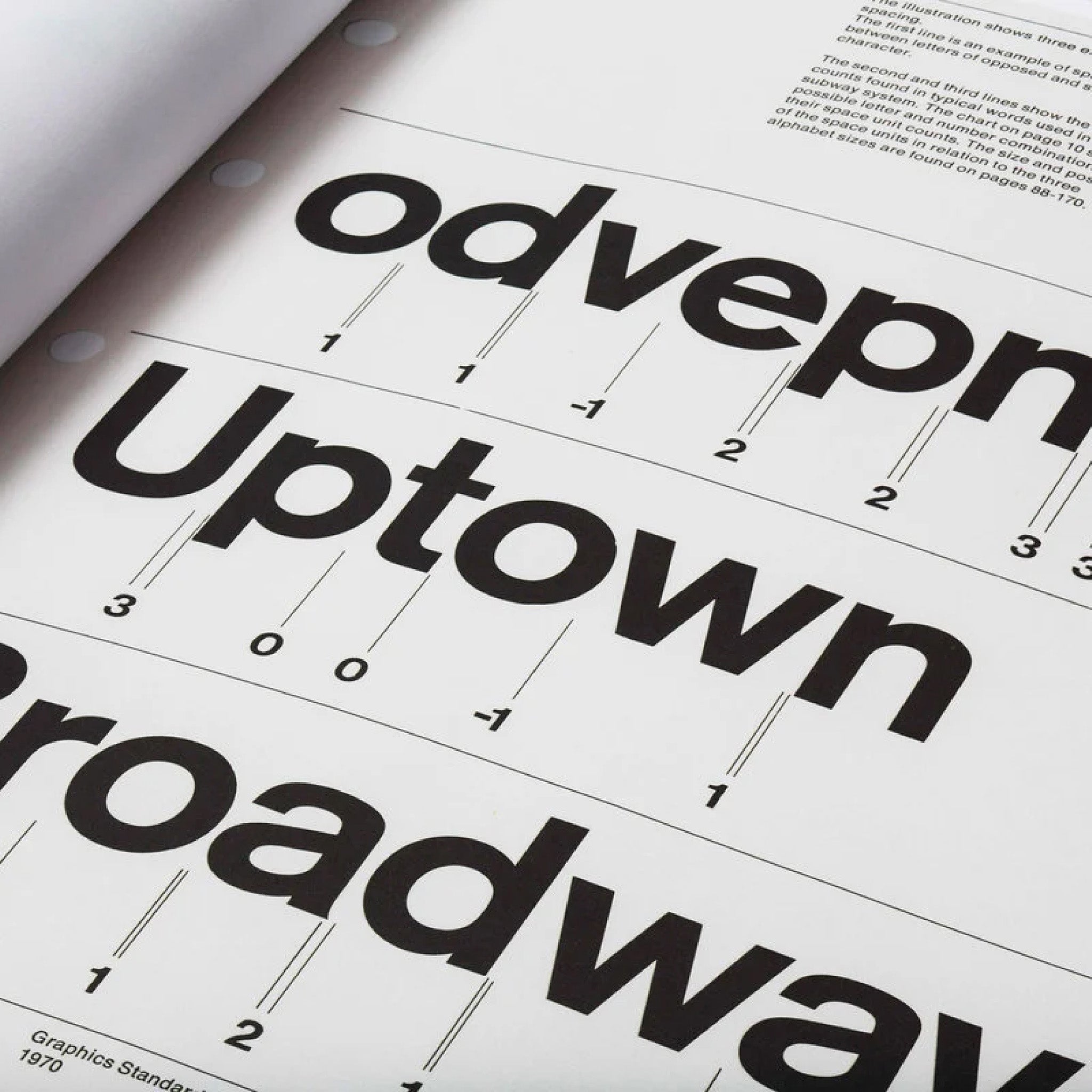 NYCTA Graphics Standards Manual featuring Massimo Vignelli and Bob Noorda’s iconic New York City subway graphic design system.