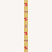Sticky Lemon Snail Mail Paper Tape roll featuring the colorful Snail Mail pattern on decorative paper tape for gift wrapping, crafts, journals, and stationery.