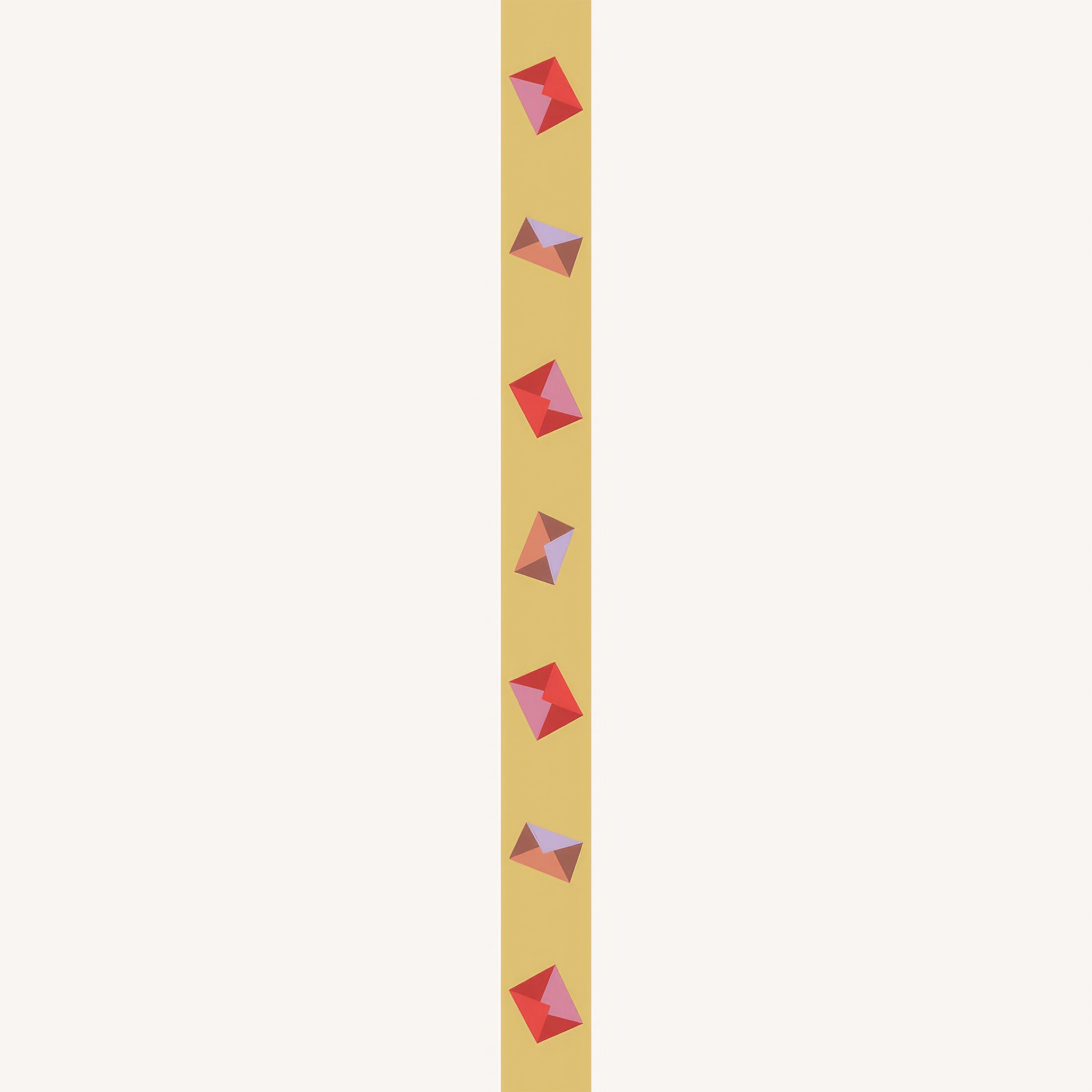 Sticky Lemon Snail Mail Paper Tape roll featuring the colorful Snail Mail pattern on decorative paper tape for gift wrapping, crafts, journals, and stationery.