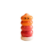 Buru Familia by Studio Arhoj handmade porcelain figurines with colorful high-fire glazes and expressive eyes, each one-of-a-kind.