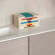 Guest Towel Set by SUITE702 with three reversible colorful guest towels.