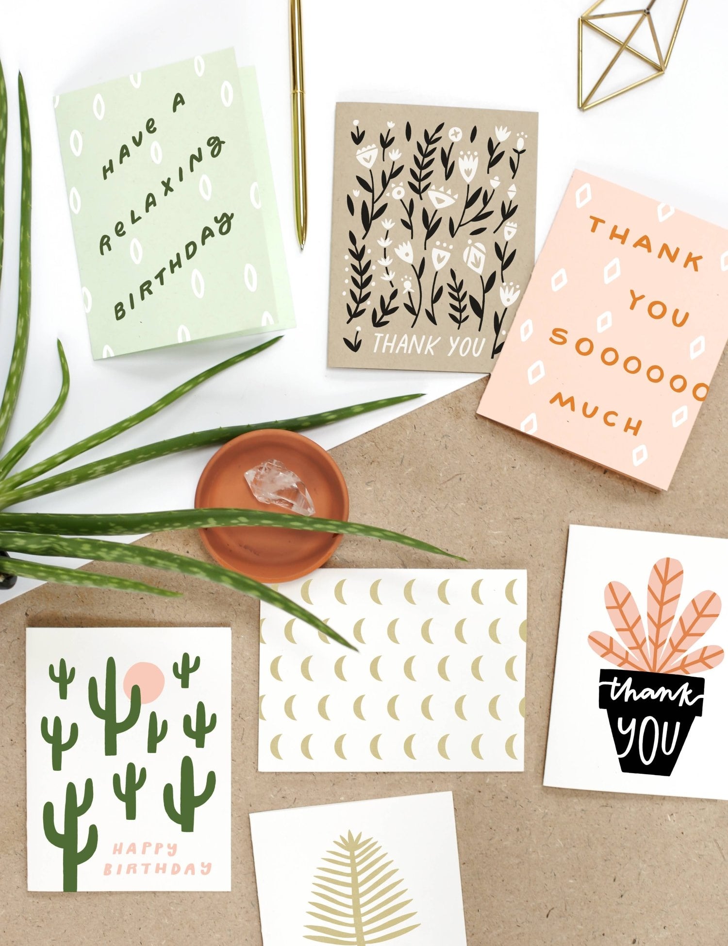 Thank You Floral Pattern Card - Hei-Hey