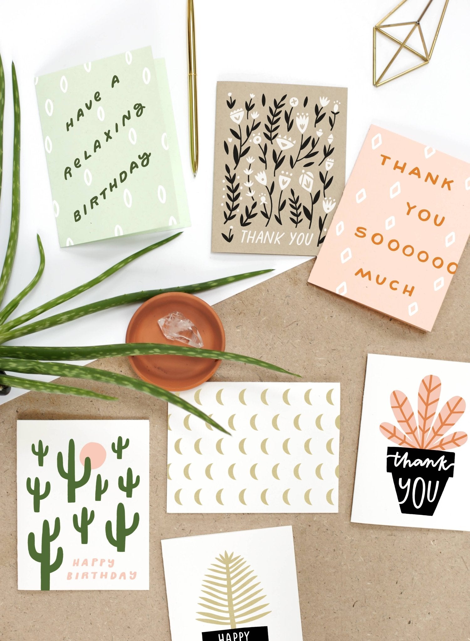 Thank You Floral Pattern Card - Hei-Hey