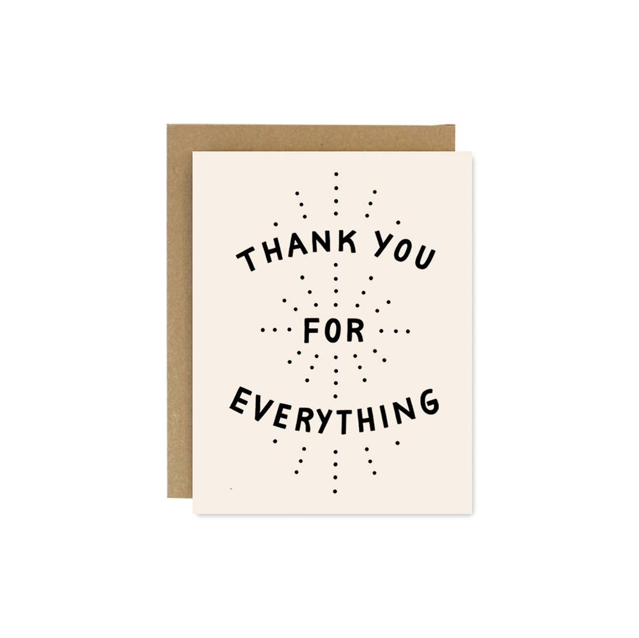 Thank You For Everything Card - Hei-Hey