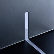 Tortuga Forma Graphite Bookend, solid steel arc design for supporting cookbooks, magazines, and novels.