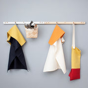 Verso Design OKSA Coat Rack in Birch wood, 50 cm wide, sustainably handcrafted in Finland with hidden screws and peg detail.