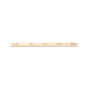 Verso Design OKSA Coat Rack in Birch wood, 50 cm wide, sustainably handcrafted in Finland with hidden screws and peg detail.