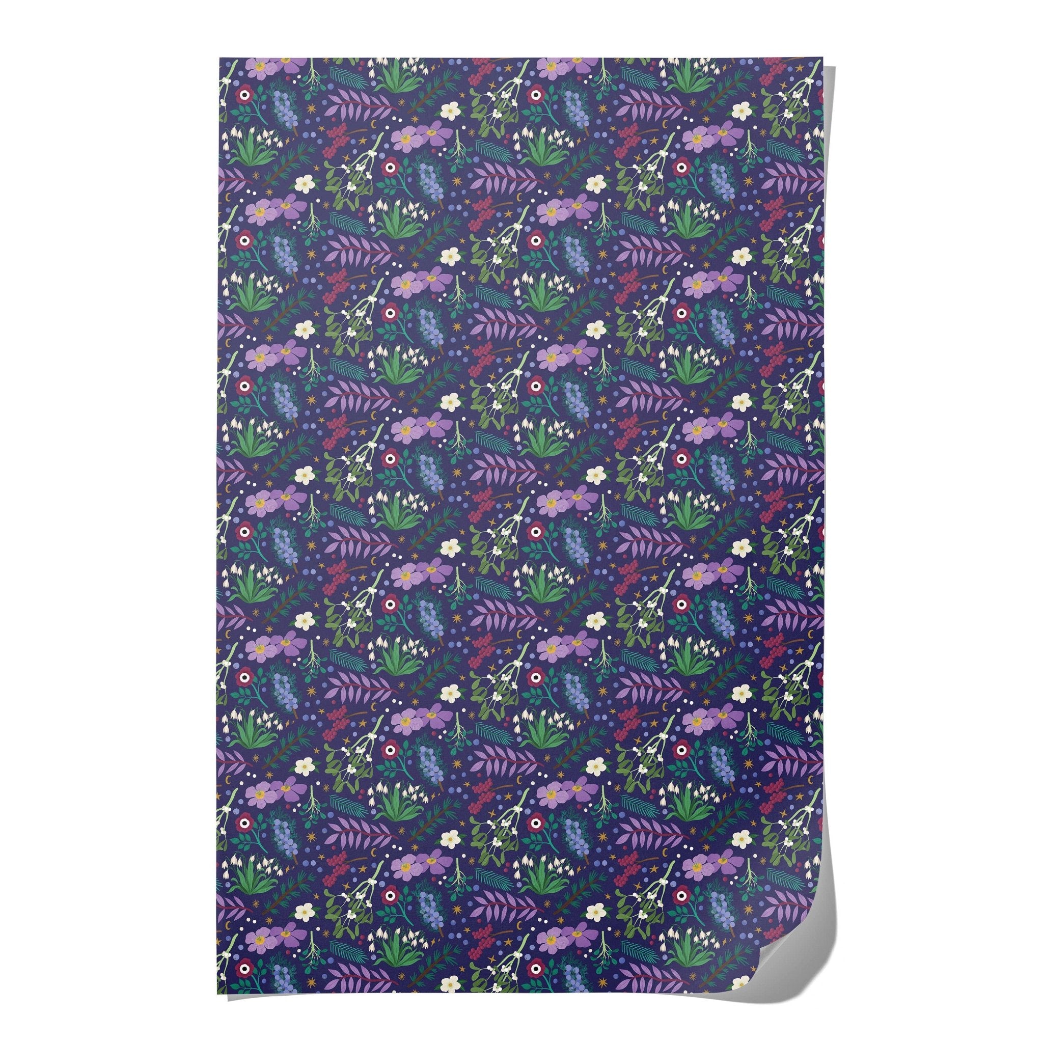Winter Botanicals Gift Wrap - Hei-Hey